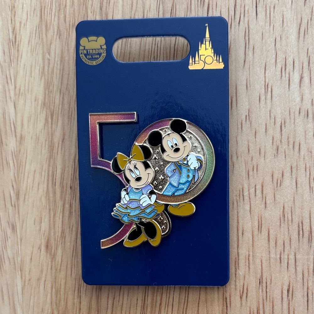Disney 50th Anniversary Mickey and Minnie Pin
